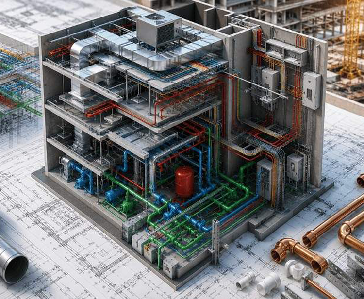 HVAC and MEP engineering works